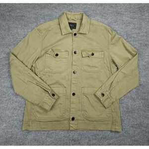Rails Franklin Jacket Men's Medium Green Chore Pocket Button Up Cotton Stretch